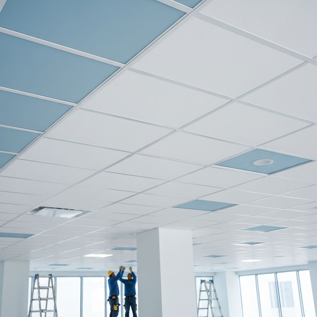 Acoustical ceiling installation
